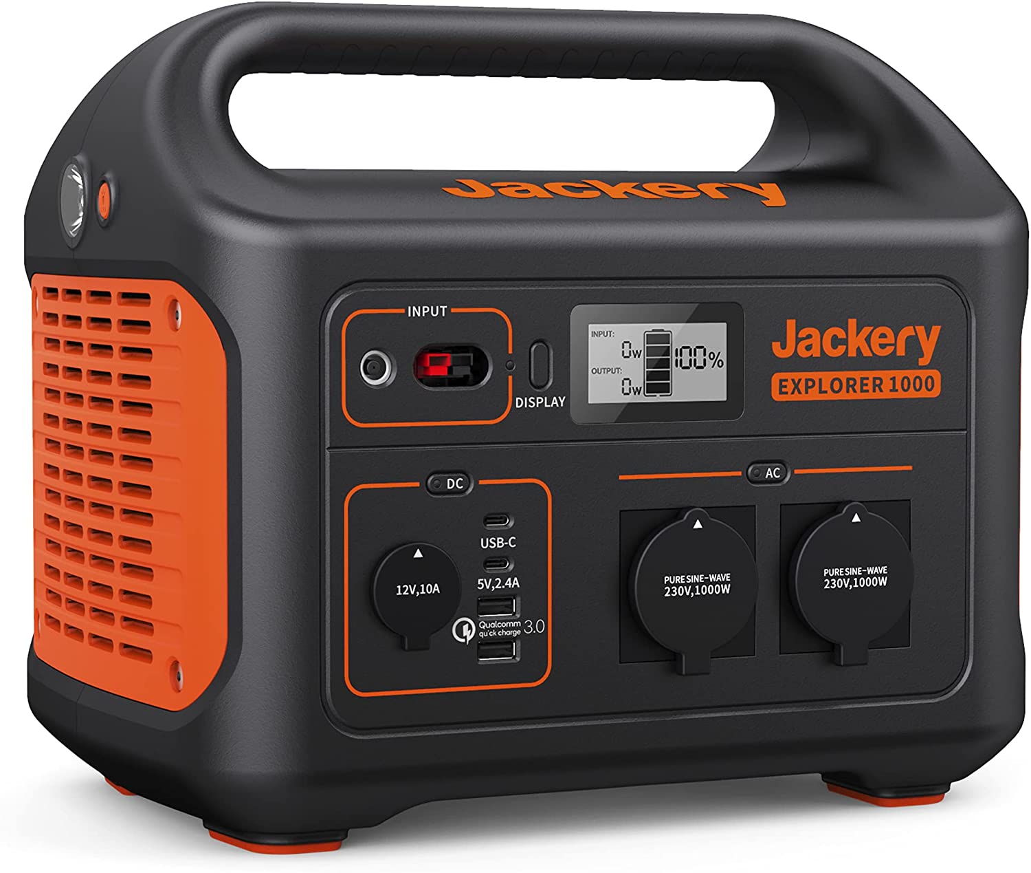 Jackery Explorer 1000 1002W Portable Powerstation mit 2xSolarSaga 100W faltbares Solarmodul