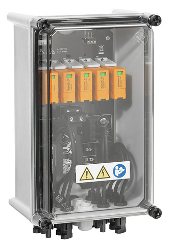 Weidmüller Generatoranschlusskasten Überspannungsschutz DC, Typ II, 2 MPP, Klemmen