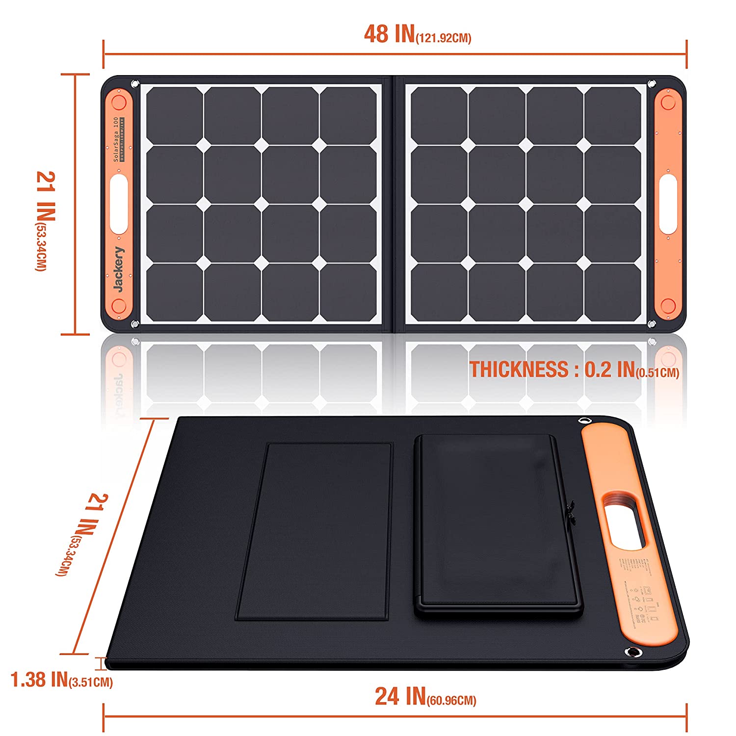 Jackery Explorer 500 500W Portable Powerstation mit SolarSaga 100W Solar Panel