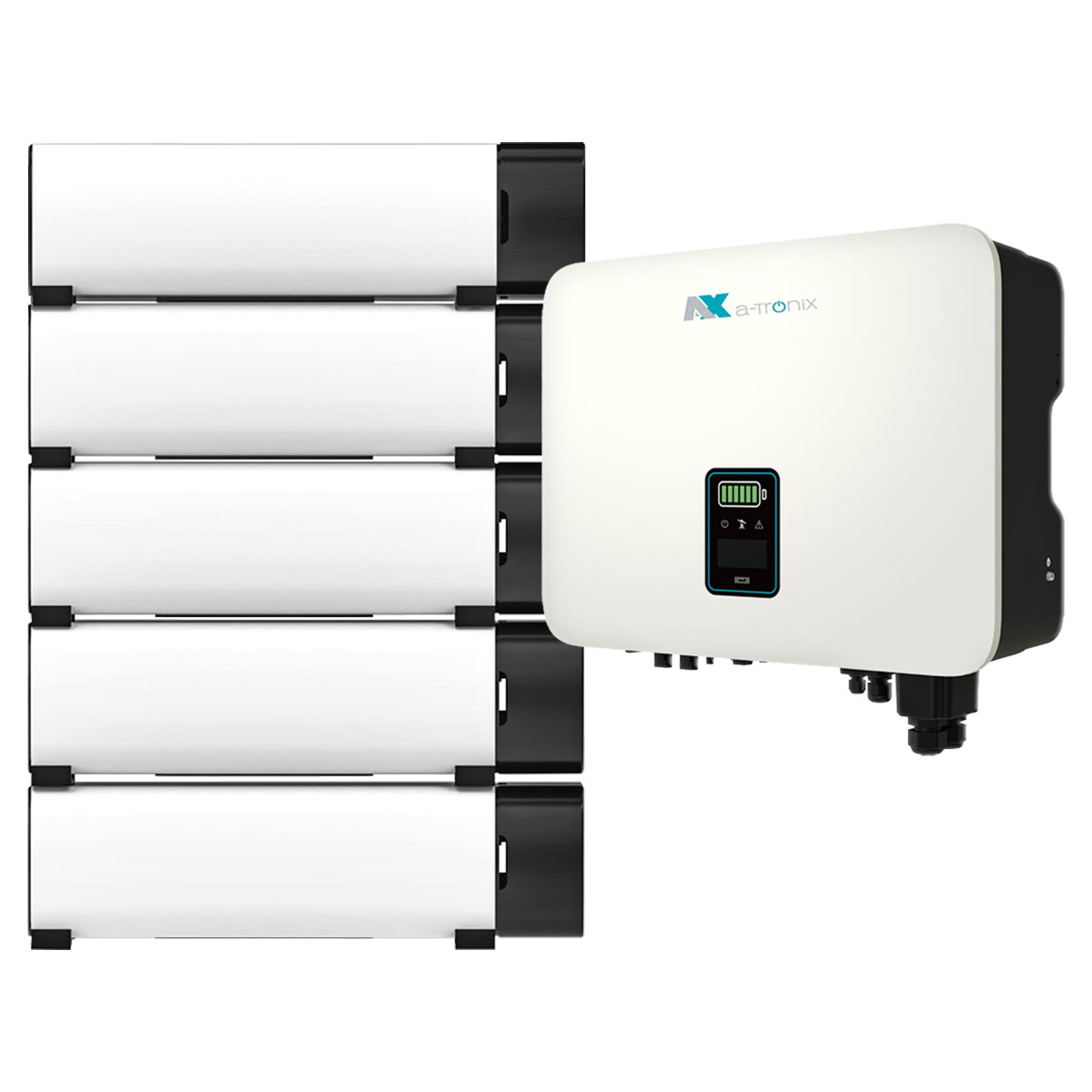 a-TroniX Hybridpower 5kW Hybrid Wechselrichter mit 9,2kWh Solarspeicher-Set